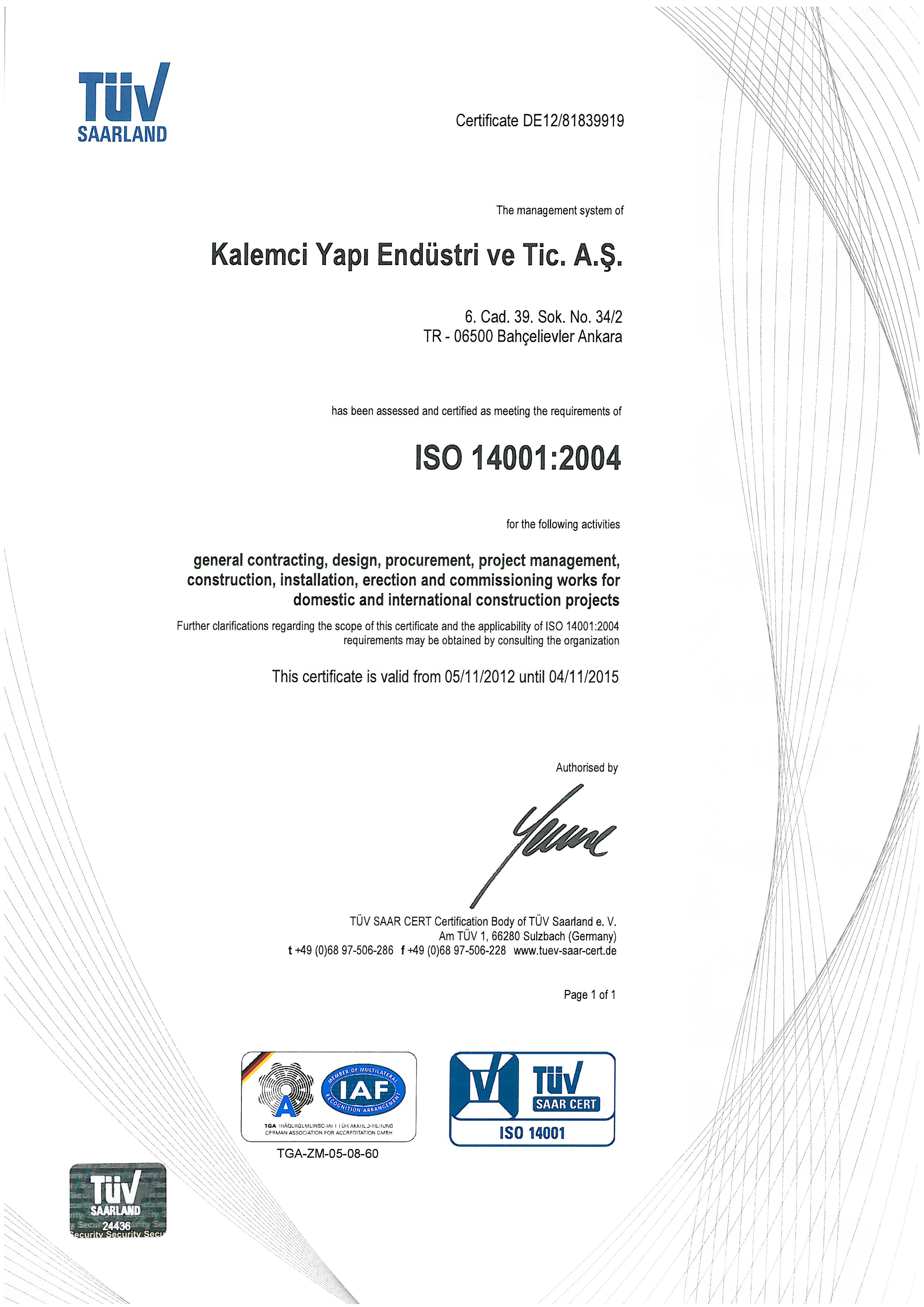 EN ISO 14001:2004