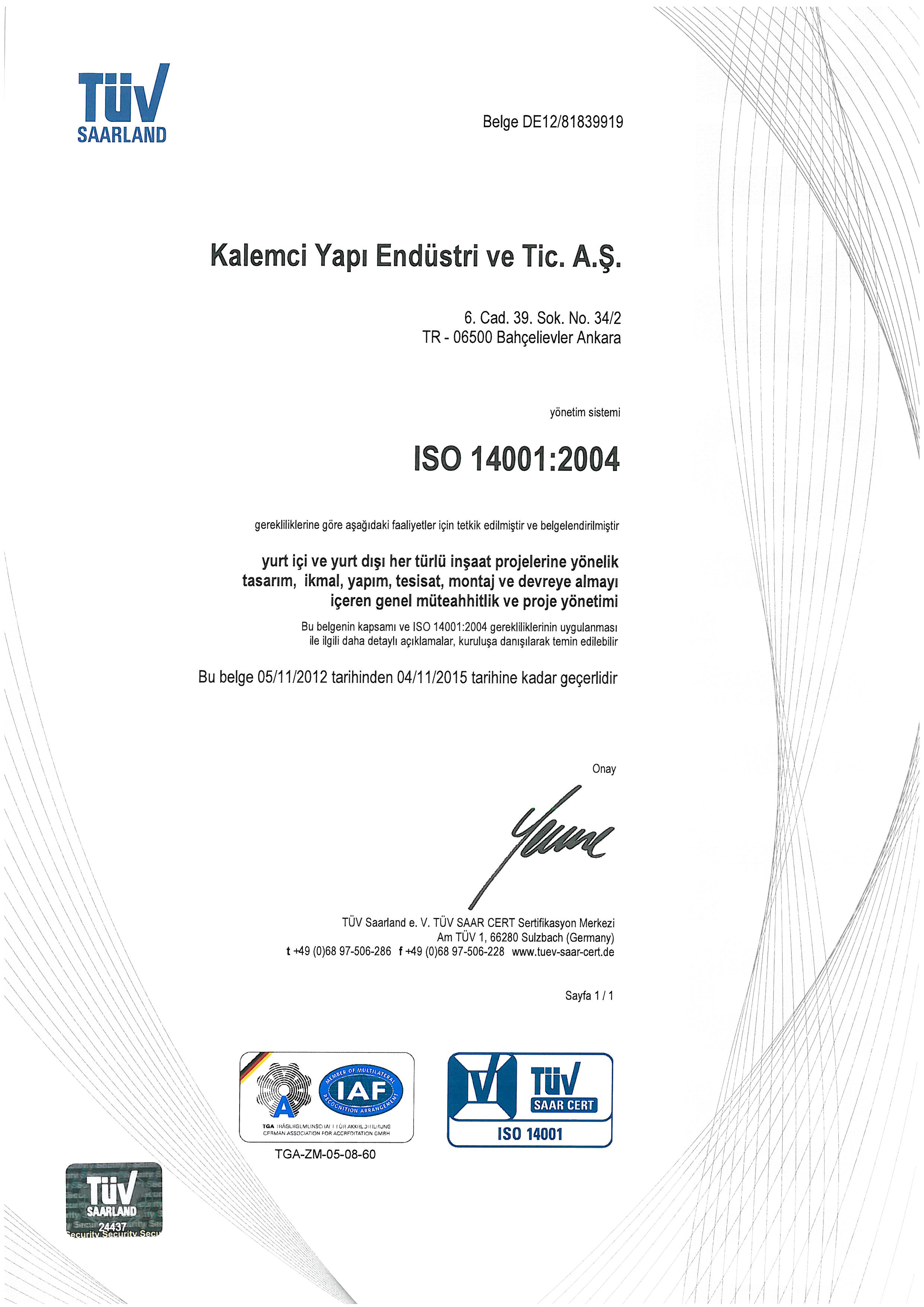 EN ISO 14001:2004